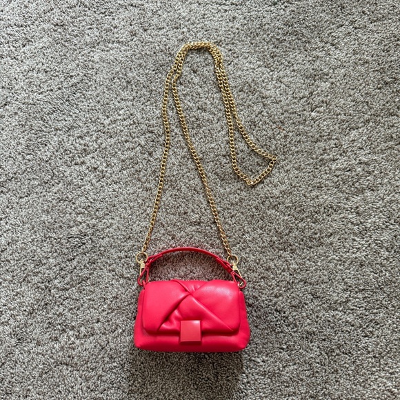 A New Day Red Mini Bag with Gold Chain - Picture 2 of 5